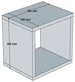 ΣΕΤ ΡΑΦΙΑ ΤΟΙΧΟΥ 5ΤΜΧ ΜΕΛΑΜΙΝΗΣ HM9519.03 ΛΕΥΚΟ 30x30x24Y εκ.