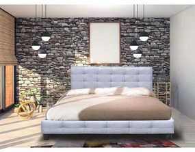 Κρεβάτι Fidel Ε8050,4 Grey King Size Wood, Fabric