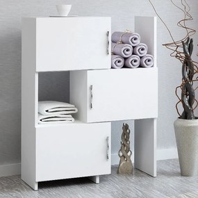 Megapap Ντουλάπι Κουζίνας - Μπάνιου Anna Λευκό 65x31,5x89,8εκ.