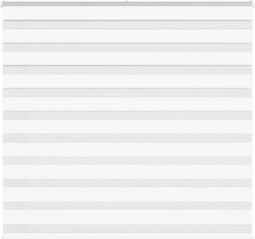 vidaXL Ζέβρα τυφλή Λευκό Πλάτος υφάσματος 150,9 εκ. Πολυεστέρας