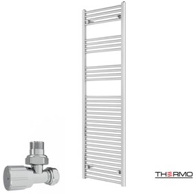 Thermo ALTO Θερμαινόμενη πετσετοκρεμάστρα από Mild Steel με υδραυλική λειτουργία, 176x50cm Chrome