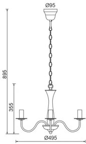 Φωτιστικό οροφής Ornel-Μαύρο