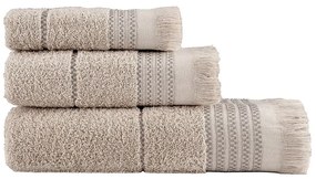 Πετσέτες Plush (Σετ 3τμχ) Pink Nima Towels Set 70x140cm 100% Βαμβάκι