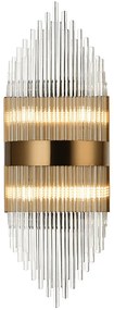 Φωτιστικό Επίτοιχο Aca EG1844W54AB DYNASTY Διάφανο (Transparent)
