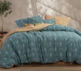 Σετ Παπλωματοθηκη Μονη Odete Green 170Χ240 Nef-Nef Homeware