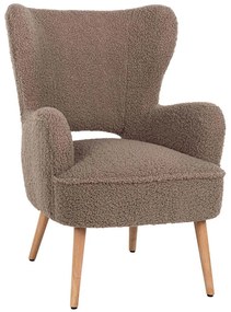 Πολυθρόνα - Μπερζέρα Mylie Μπουκλέ HM8394.25 67x75x93cm Light Brown