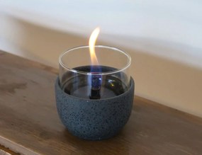 Επιτραπέζια Εστία Φωτιάς Violet 8 Lava Tenderflame με διάρκεια καύσης 3 - 4 ώρες, χωρητικότητα δεξαμενής 150ml και διαστάσεις 8.3x8cm - Black