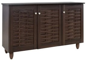 ΠΑΠΟΥΤΣΟΘΗΚΗ-ΝΤΟΥΛΑΠΙ 3 ΠΟΡΤΕΣ IGGY HM2211.01 WENGE 114Χ34Χ68εκ.