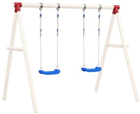 vidaXL Κούνιες με Σχοινιά 2 τεμ. Μπλε 38 x 16 εκ. από Πολυαιθυλένιο