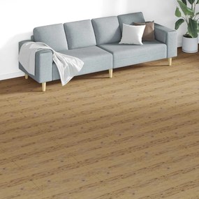 vidaXL Πλάκες Δαπέδου 18 pcs Καρυδιά Καφέ 5,26 τ.μ. PVC