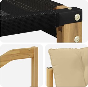 vidaXL Σειρά Καναπέ Εξωτερικού με μαξιλάρι 6 pcs Λευκό και Μπεζ