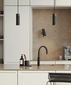 Απλίκα Τοίχου Σποτ Patrone 20cm GU10 ⌀6cm Καφέ