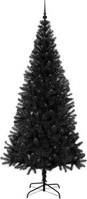 vidaXL Χριστουγεννιάτικο Δέντρο Μαύρο 240 cm PVC