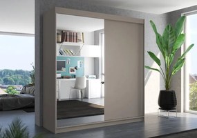 Ντουλάπα Bellov 200 συρόμενη-Γκρεζ