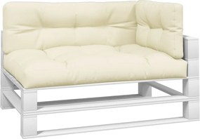 vidaXL Μαξιλάρια Παλέτας 3 τεμ. Κρεμ Υφασμάτινα