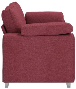 vidaXL Καναπές με μαξιλάρι Μπορντό 180 x 77 x 82 εκ ύφασμα