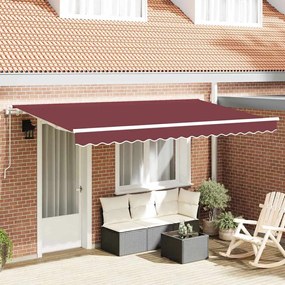 vidaXL Σκηνίτσα Αναδιπλούμενη Μπορντό 350 x 200 cm