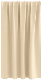 vidaXL Κουρτίνες με κουρτίνες 2 pcs Κρεμ 140 x 140 cm Πολυεστέρας