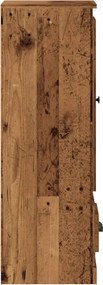 vidaXL Ντουλάπι Όψη Παλαιού Ξύλου 36x35,5x103,5 εκ. Επεξεργασμένο Ξύλο