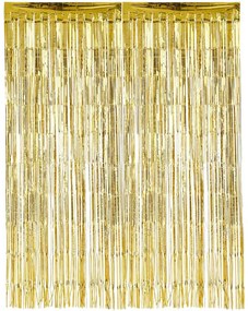 Διακοσμητική Κουρτίνα με Χρυσά 100x h200cm 237028