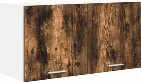 vidaXL Κρεμαστό ντουλάπι Καπνιστό Δρύς 80 x 31 x 40 εκ