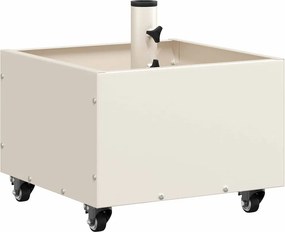 vidaXL Βάση ομπρέλας Λευκό 45 x 45 x 45 cm Ατσάλι