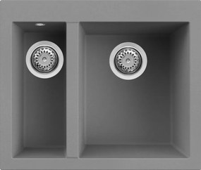 Elleci Quadra 150 - Νεροχύτης Κουζίνας Γρανίτη 59x50 - Titanium