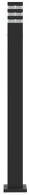 vidaXL Φωτιστικό Δαπέδου Εξ. Χώρου Μαύρο 110 εκ. Αλουμινίου