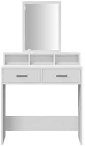 vidaXL Τουαλέτα με Συρτάρια Λευκή 79x41x140 εκ