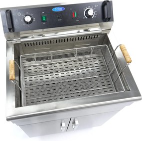 Deep Fryer - 30L - 1 Basket - with Drain Tap and Stand