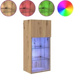 vidaXL Τοίχου ντουλάπες τηλεόρασης 2 pcs Artisan Oak