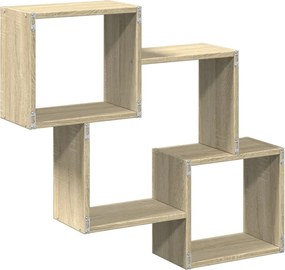 vidaXL Ντουλάπι Τοίχου Sonoma Δρυς 78x18x71 εκ. από Επεξεργασμένο Ξύλο