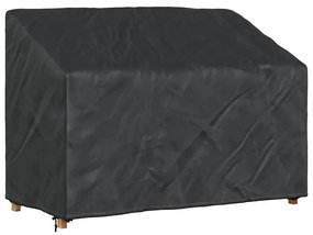 vidaXL Κάλυμμα Παγκάκι Κήπου Μαύρο 134 x 70 x 65 / 94 cm Ύφασμα 210D