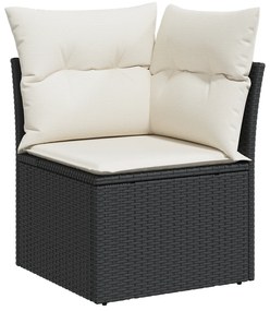 vidaXL Σετ Καναπέ Κήπου 7 κομματιών με Μαξιλάρια Brown Πολυ Ρατάν