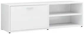 vidaXL Έπιπλο Τηλεόρασης Γυαλιστερό Λευκό 120x34x37 εκ. Επεξ. Ξύλο
