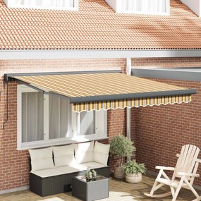 vidaXL Αναδιπλούμενη τέντα Πολύχρωμο 350 x 250 x 165 εκ.