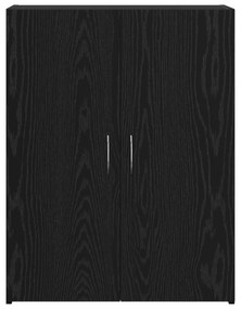 vidaXL Ντουλάπι Γραφείου - Μαύρο Ξύλο, 60 x 32 x 77.5 εκ, Επεξεργασμένο Ξύλο