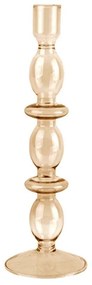 Κηροπήγιο Art Bubbles PT3638BR Φ8,5x24cm Sand Present Time Glass