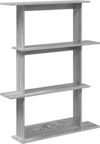 vidaXL Ράφι Τοίχου Γκρι Sonoma 100 x 20 x 126 εκ.