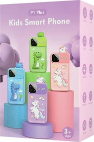 WOWKIDS παιδικό smartphone με κάμερα P1 Plus, 2.8" οθόνη αφής, μωβ