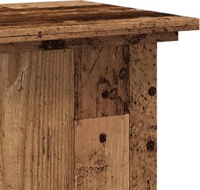 vidaXL Βάσεις Φυτών Όψη Παλαιού Ξύλου 33x33x60 εκ. Επεξ. Ξύλο