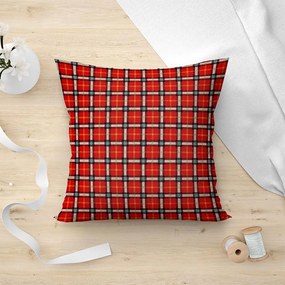 LINO ΜΑΞΙΛΑΡΟΘΗΚΗ TARTAN 401 RED 45X45