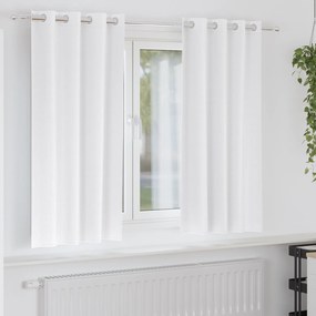 vidaXL Κουρτίνες 2 pcs Καθαρό Λευκό 175 x 140 εκ. Πολυεστέρας