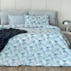 Σεντόνια ES104 (Σετ 4τμχ) Blue Palamaiki Υπέρδιπλo 240x260cm Cotton,Lyocell