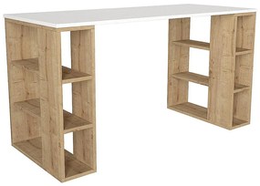 Γραφείο ArteLibre WIMSEY Λευκό/Sapphire Μοριοσανίδα/Μελαμίνη 140x60x74cm-14410275