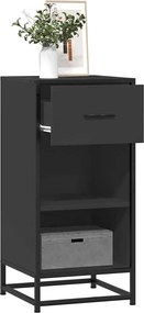 vidaXL Ραφιέρα Καφέ Δρυς 35,5x35x76 εκ. Επεξ. Ξύλο + Μέταλλο