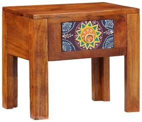 vidaXL Τραπεζάκι Πλευράς Καφέ 40 x 30 x 36 εκ. Μασίφ ξύλο ακακίας