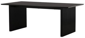 Τραπέζι Dallas 3248, Μαύρο, 75x100x200cm, 71 kg, Ινοσανίδες μέσης πυκνότητας | Epipla1.gr