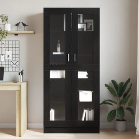 vidaXL Βιβλιοθήκες 2 τμχ Μαύρη Δρυς 82,5x30,5x185 εκ - Επεξεργασμένο Ξύλο