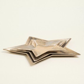 Beauty Home ΜΕΤΑΛΛΙΚΟΣ ΔΙΣΚΟΣ ΑΣΤΕΡΙ ΧΡΥΣΟΣ 36,5 x 38 x 2,5 CM